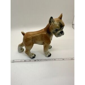 VINTAGE BOXER DOG FIGURINE‎ CERAMIC / PORCELAIN